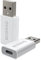 MOSWAG Adattatore USB C Femmina a USB Maschio (2 Pezzi), per Apple MagSafe Watch Phone 13 12 Mini Pro Max, MacBook, iPad, Galaxy Note, Google Pixel 5 4 3XL