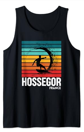 Surf Hossegor Frankreich Beach Vintage Retro Surfen Tank Top