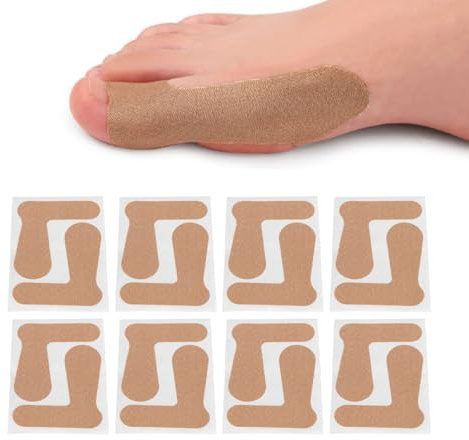 Lot de 40 Rubans Adhésifs pour Gros Orteils, pour éviter les Frottements, Améliorer L'hallux Valgus, Facile à Utiliser, Doux pour la Peau, Bande de du Pouce pour Gros