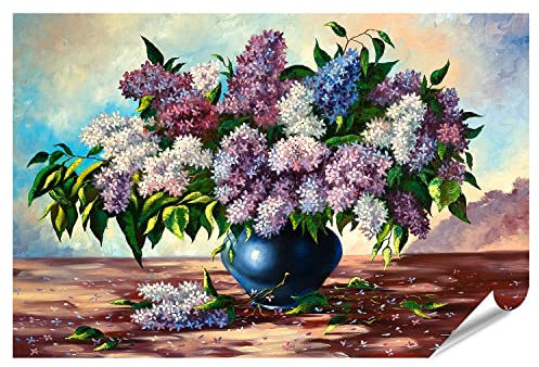 islandburner Prime XXL Bild Poster Flieder Blumenstrauß Von Künstler Premium Bilder Fotodruck
