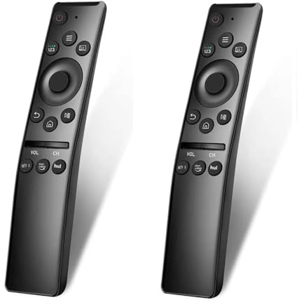 [2 Pack] Universal Remote Control for All Samsung TV LED QLED UHD SUHD HDR LCD HDTV 4K 8K Solar Curved Smart TVs, with Shortcut Buttons for Netflix, Prime Video, hulu