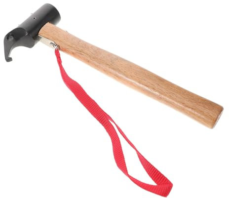 KOMBIUDA Camping Mallet Mit Holzgriff Und Robuster Zeltpflockhammer Für Outdoor-aktivitäten Wiederverwendbar Und Vielseitig Einsetzbar Zum Befestigen Von Zelten Und Überdachungen