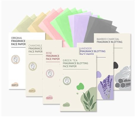 Blotting Paper For Oily Skin - Oil Blotting Sheets For Face, Gentle & Effective Oil Control For Women & Men, Portable Facial Skincare For Daily Use (Six-in-one, 600pcs)