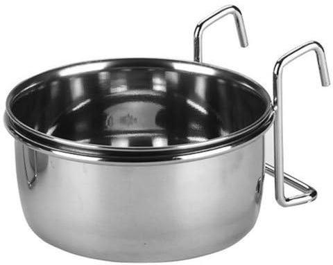 Kerbl Pet Edelstahlnapf 600 ml, 12 cm mit Halter