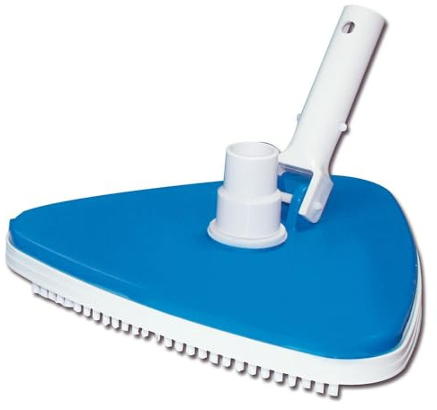 Productos QP 500335A – Spazzola triangolare flessibile per la pulizia del fondo della piscina, colore: blu