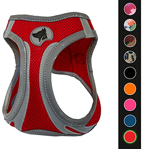 Croci C5081162 - Pettorina Riflettente Per Cani, Multicolore (Rosso), M, 1 Pezzo