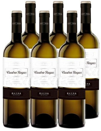 CUATRO RAYAS Sauvignon - Vino Blanco DO Rueda (6 Botellas x 750ml)