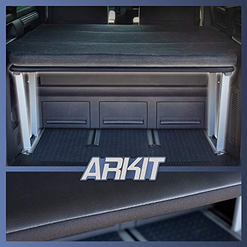 VW T5 & T6 Multivan Multiflexboard säng förlängning inkl.MDF plattan 53 cm hög (Grå)