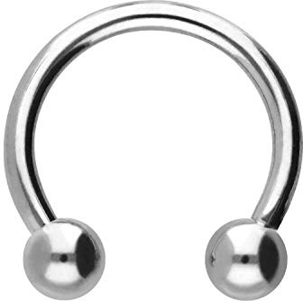 PIERCINGLINE Titan Hufeisenring | Piercing Ring Ohr Nase Lippe | Farb & Größenauswahl