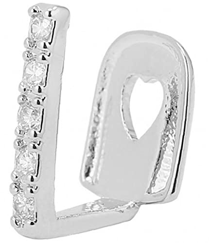 Zonster Silber Überzogener Hip-hop-zähne-Gap Kristallgrills Punk-zähnekappen Cosplay Party Zahn Rapper Lustiges Schmuck Geschenk