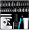 Gelike ec Nail Tips and Glue Gel Kit - Nail Extension Set Mini Nagellampe und 6 in 1Nagelkleber 240pcs Soft Gel Full Cover Nageltips French Tip Nagelstempel Nagelknipser-Medium Almond&Ballerina