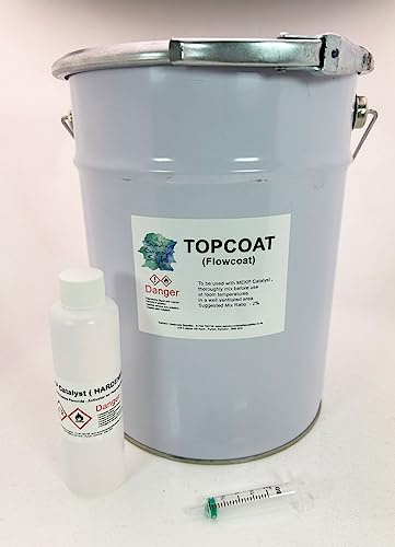 Swindon Composite Supplies : Gelcoat Repair White Topcoat, Flowcoat, Flo Coat, Top Coat - Lloyds Approved - Marine Craft (5000g Pack)