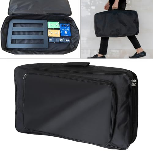 MuzcYM Custodia morbida universale portatile per effetti a pedale per chitarra, stile grande, fai da te, 60 x 33 x 10 cm