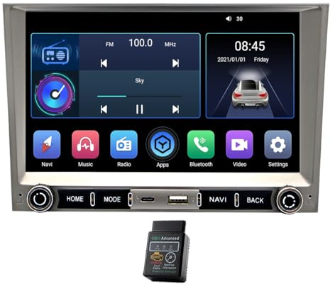 8Android 13 Auto Carplay Car Stereo For Porsche 911 (997) Cayman (987) 2005-2008 Porsche Boxster (987) 2005-2012 DAB+Radio GPS Sat Nav Bluetooth Player Audio Video Player GPS (2GB RAM +32GB ROM)