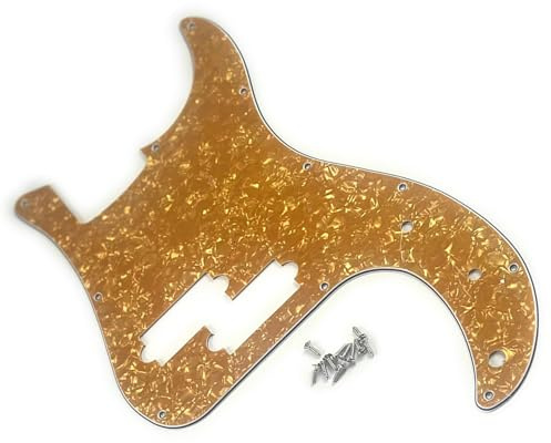 Precisions Bass Styles Pickguard Bass Pickguard Scratch Plate 11-Loch 4 String Electric Bass Pickguard Easy To Use