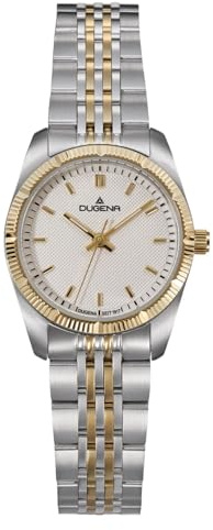 Dugena Damen-Armbanduhr Paris, Quarz, Edelstahl, Mineralglas, 5 bar