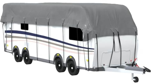vidaXL Dachplane für Wohnwagen Grau 900x300 cm Vliesstoff