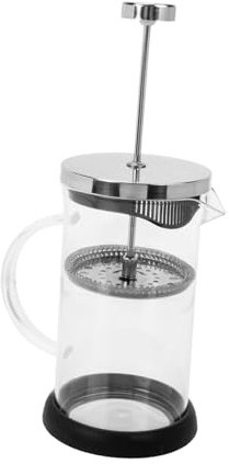 IMIKEYA Cafetera De Prensa De Vidrio Espumador De Leche Cafetera Manual Práctica Robusta