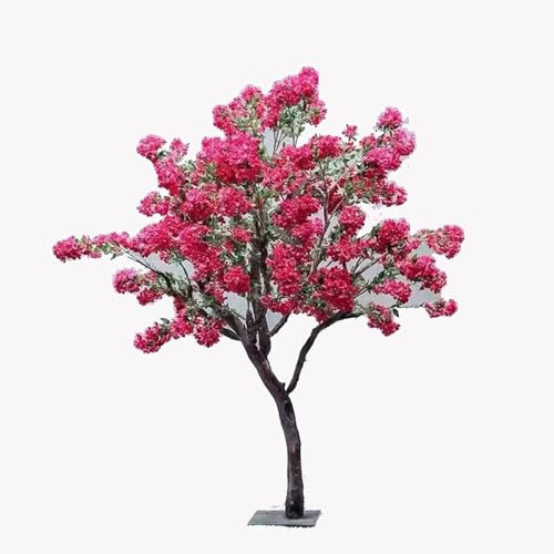 QICBYING Árboles De Cerezo Artificiales - Árboles De Buganvillas Artificiales Grandes - Árboles De Ciruelo Artificiales - Decoración Interior Y Exterior - Hermoso Paisaje De Simulación(2 * 1.5m)
