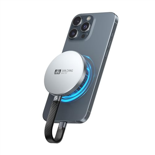 SAN ZANG MASTER Disco duro SSD externo magnético ultrafino de 7 mm, 2 TB, diseño minimalista moderno y de alta capacidad de almacenamiento, carcasa de aluminio ligero, USB-C compatible con PC/portátil