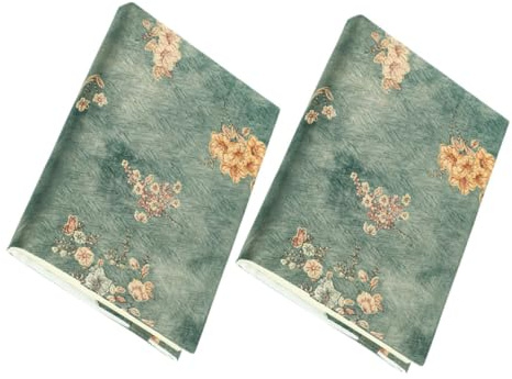 Operitacx 2piezas Funda De Tela Para Libros Reutilizable De Tela Cubierta Decorativa Para Cuadernos Y Diarios Para Amantes Lectura Y Estudiantes