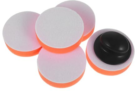 Ciieeo Herramientas Para Encerar Automóviles Almohadillas De Pulido Con Mango Esponja De Pulido Manual Aplicador De Cera Para Coches