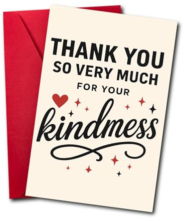 HeartInk Funny Thank You Card with Envelope – Unique Appreciation Greeting Card for Teacher, Boss, Friend, Coworker, or Nurse – Single Large Card for Special Gratitude