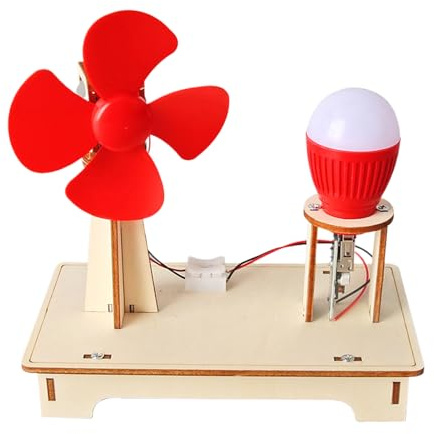 Windkraft Lernspielzeug Kinder | Holzbausatz Windturbinenmodell diys | Pädagogisches Windturbinen Projekt Für Zuhause Und Schule | STEM Experiment Bausatz Für Kinder Ab 7 Jahren Homeschool Physik