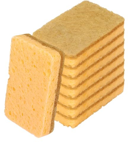 Eco Sponges Washing up, 8PCS Compostable, Biodegradable | Kitchen Dish Sponge, Washing Up Scrubber Sponges for Dish Pan Kitchen Sponges (11×7×2cm)