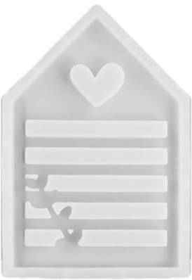 Moules en résine époxy en silicone Love House - Plâtres verseurs d'ornement - Plâtres en silicone - Ornement pour verser du savon
