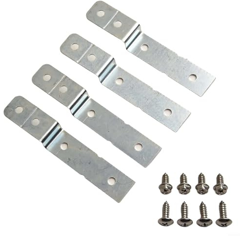 Kit de 4 supports latéraux avec 8 vis pour lave-vaisselle - Montage sécurisé des modèles avec numéros de pièce AP5645425 PS4705063