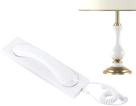 Acunny Auriculares retro para teléfono – Conector con cable tipo C para teléfonos fijos, con micrófono, auriculares de teléfono retro con cable, decoración para casa, oficina, escuela