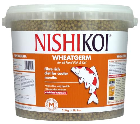 Nishikoi Wheatgerm Complete Food for Koi and Pond Fish - Medium Pellets - 2.5kg