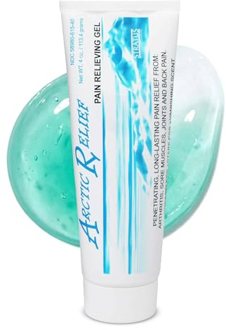 STRATUS PHARMACEUTICALS Arctic Relief Gel, Soothing Cooling with Menthol for Sore Joints, Muscles, Back Pain, 4 oz