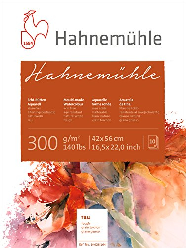 Aquarellblock Hahnemühle rau 300g 42x56cm 10 Blatt