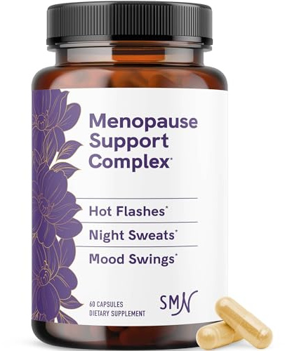 Menopause Supplements for Women Hot Flashes & Night Sweats | Hormone Balance, Menopause Relief for Women & Perimenopause Support | With Black Cohosh, DIM & Red Clover | 60 Ct (2 Month Supply)