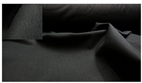 Fabrics-City schwarz schwerer Baumwollstoff Flanell 600g Baumwollmischgewebe, robustes Stoff zum Nähen, Basteln & Dekorieren, Baumwolle für Quilt, Kleidung Heimtextilien, 3014