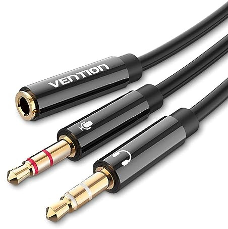 Vention 3,5 mm Externe USB-Soundkarte USB-Adapter USB-Audio-Adapterkarte mit Mikrofon USB auf Buchse 3,5 Konverter für PS4 Laptop Computer Kopfhörer Soundkarte BBTBY