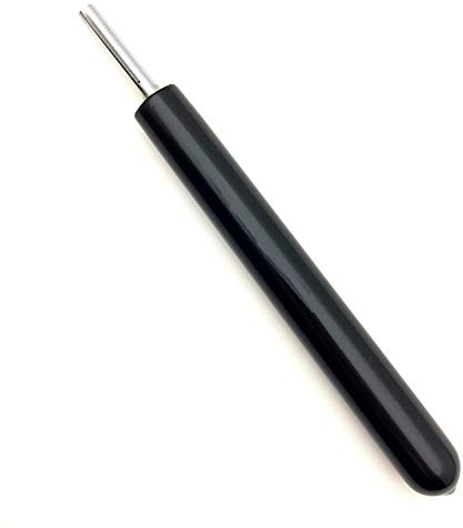Paper Bead Roller Quilling Tool Slotted Tip 5/32 Inch Diameter (4mm) with 3/4 Inch Slot and Comfort Grip Handle Includes Paper Strips and Instructions
