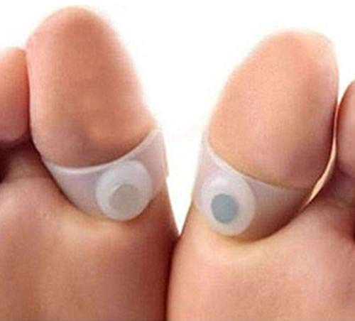 Uteruik Silikon-Fußmassage, magnetischer Zehenring, Fettabnahme, Gesundheit, 2 Stück