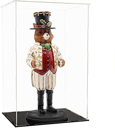 Tingacraft Acrílico Vitrina Cristal (21,9 x 17,9 x 35 cm) para Figura 30cm 1/6, Caja Metacrilato Expositor para Colecciones