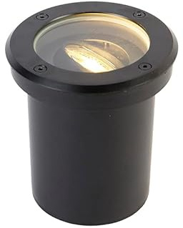 Qazqa - Smart outdoor Ground Spot I Ground Light black adjustable incl. Wifi GU10 - Delux Garden- - Modern - LED GU10 | 1 way light - Stainless steel Outdoor spotway light - Suitable for