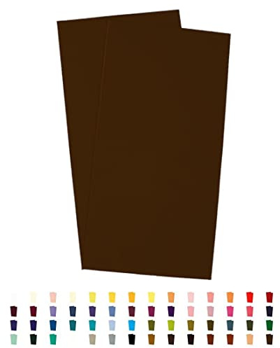 Sandras-Bastelladen 2er Set Kerzen Verzierwachsplatten - 200 x 100 x 0,5mm Mocca