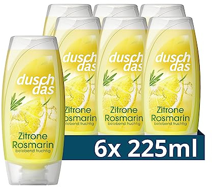 Duschdas duschgel citron rosmarin duschbad med fräsch energi doftformel ger en uppfriskande start på dagen 6 x 225 ml