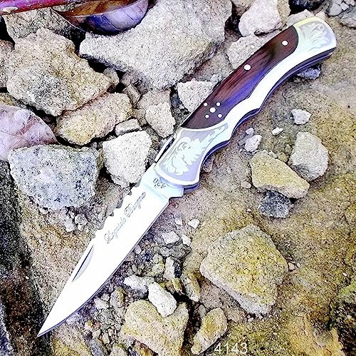laguiole artisan Couteau 10 cm Barroco - Bois Marron .4141