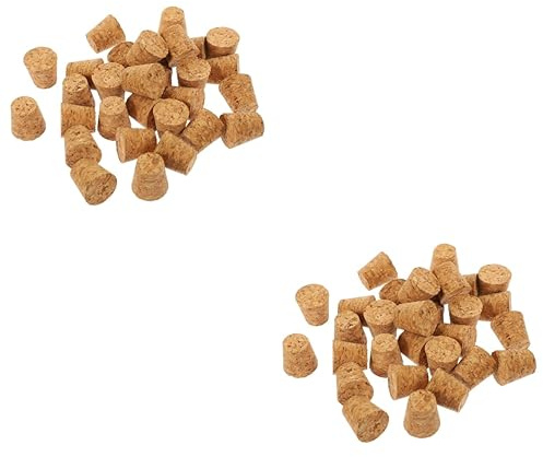BESTonZON 60stücke Korkstopfen Für Flaschen Multifunktionale Korken Für Wein Und Getränkeflaschen Mit Konischer Form Für Restaurants Bars Und Cafés Geeignet Geeignet Für