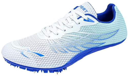 ZHENSI Leichtathletik-Schuhe Herren Damen Spikes Sprint-Schuhe Atmungsaktiv Für Laufen Rennen Springen