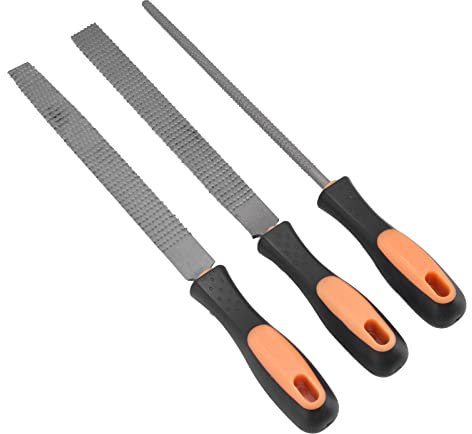 Uadme Holzfeile, 3-teilig, Raspel, Grobe Zähne, Halbrund, Flach, Handwerkzeug-Set Für Holzbearbeitung