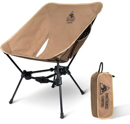 OneTigris Tigerblade Camping Chair, Lightweight Folding Backpacking Hiking Chair, Compact Portable 330 lbs Capacity