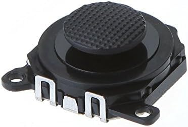 Black Replacement Parts Analog 3D Button Thumbstick Stick Joystick Rocker with Cap for PSP 1000 1001，Accessories，PSP Accessory Kits